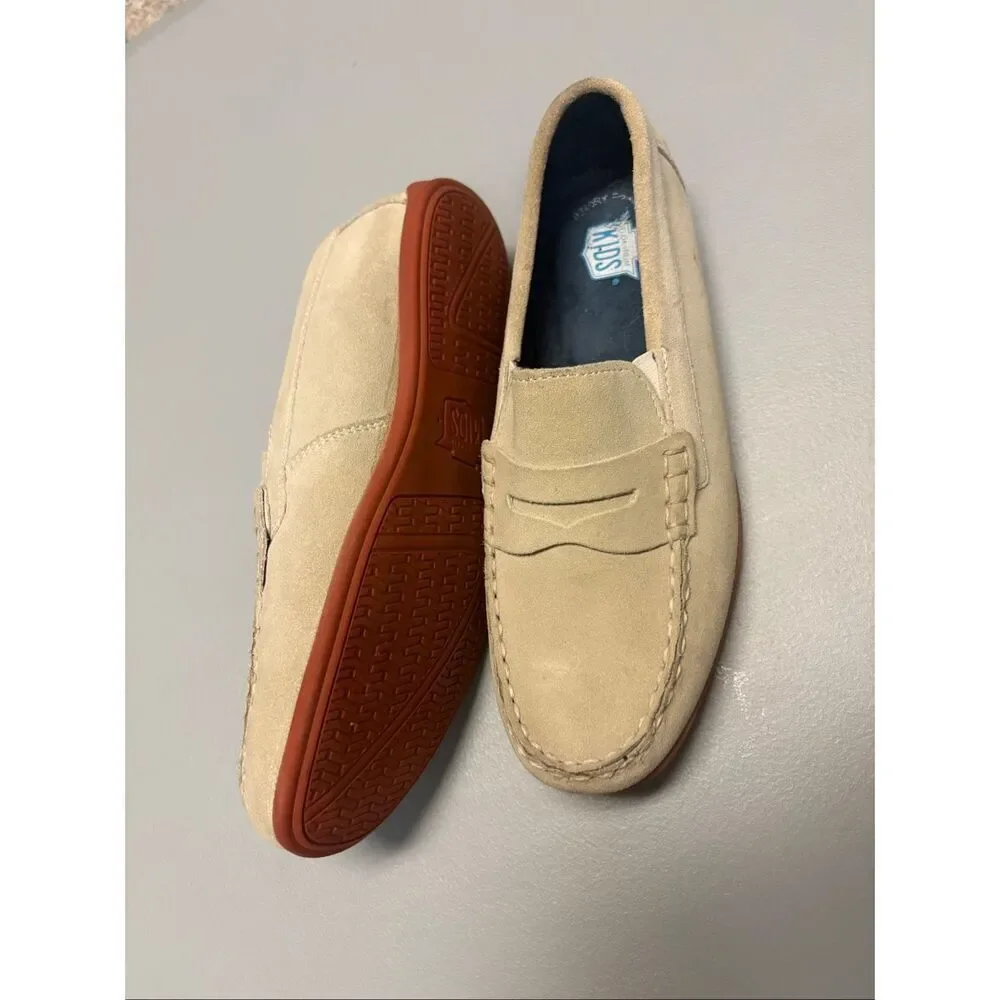 Florsheim Kids suede penny loafers light tan size 5M
